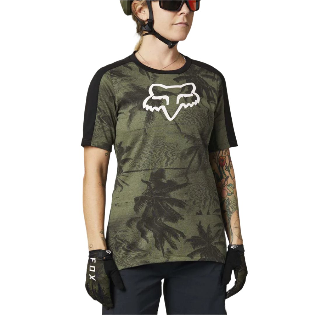 Fox Ranger Women's Dri-Release Short Sleeve Jersey - Women's XS - SE - Olive Green - Image 1