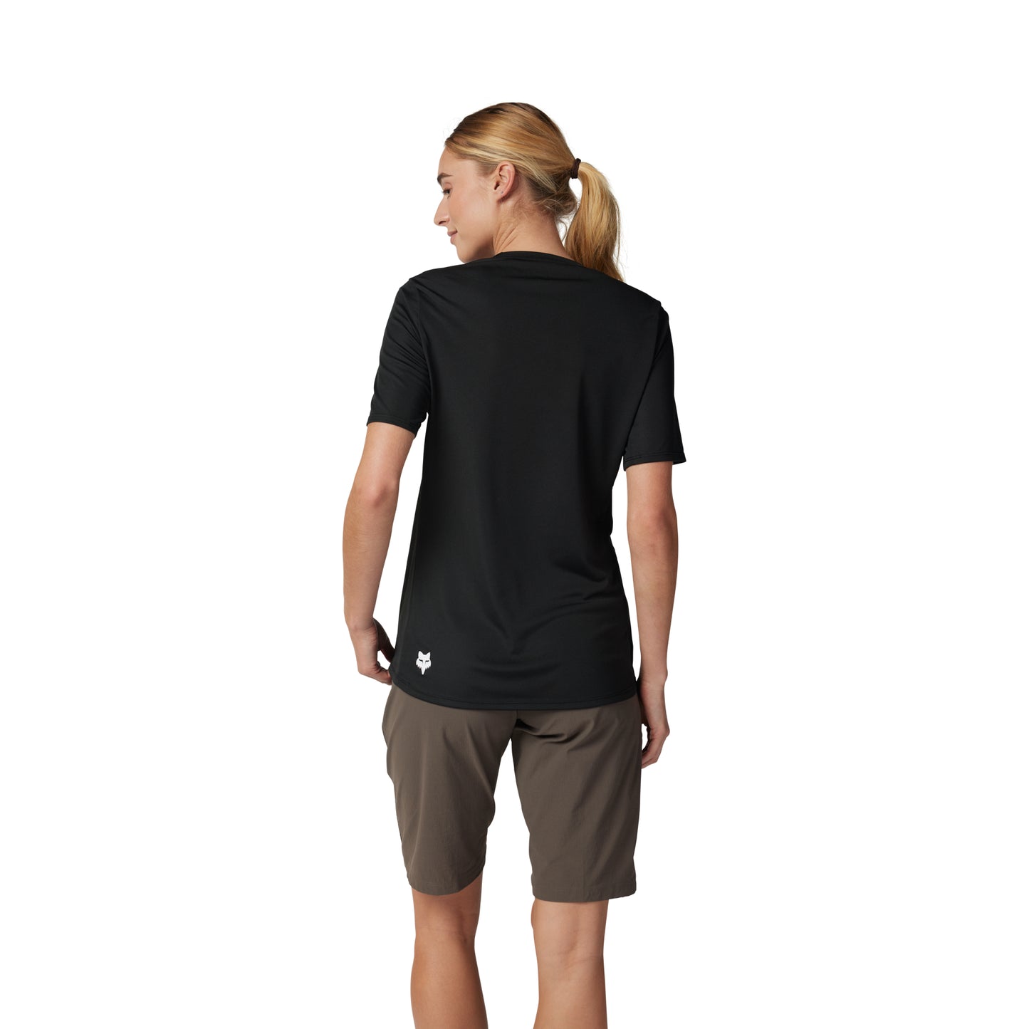 Fox Ranger Wordmark Women's Short Sleeve Jersey - Women's L - Black - Image 4