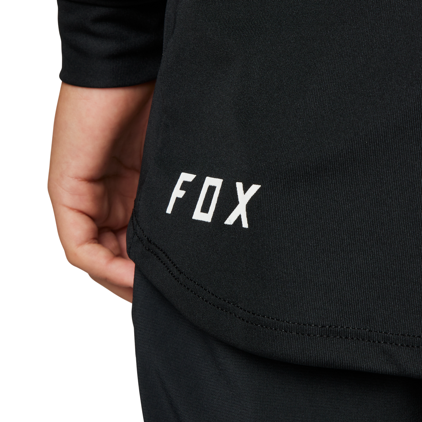 Fox Ranger Youth Long Sleeve Jersey - Youth L - Black - Foxhead - Image 5