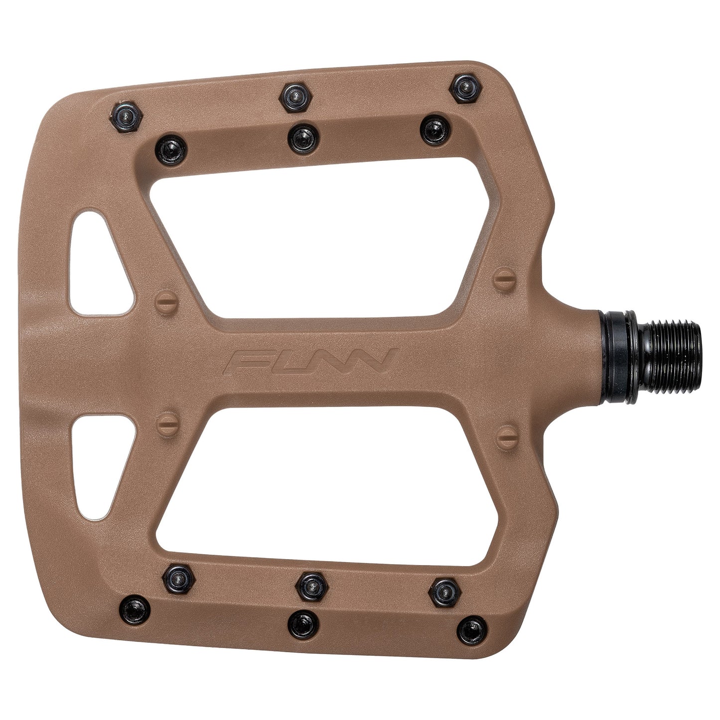FUNN Taipan Flat Composite Pedals - Standard - Brown - Image 1