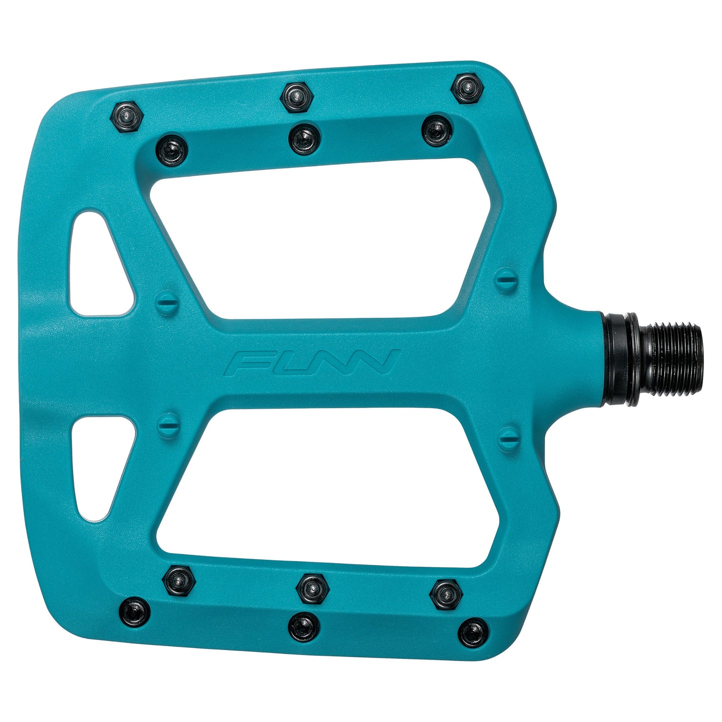 FUNN Taipan Flat Composite Pedals - Standard - Turquoise - Image 1