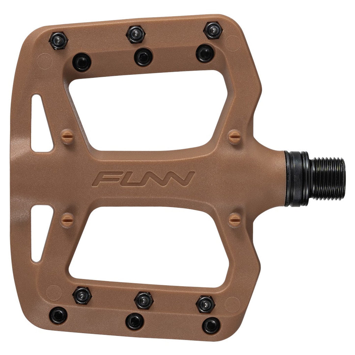 FUNN Taipan S Junior Flat Composite Pedals - S - Brown - Image 1