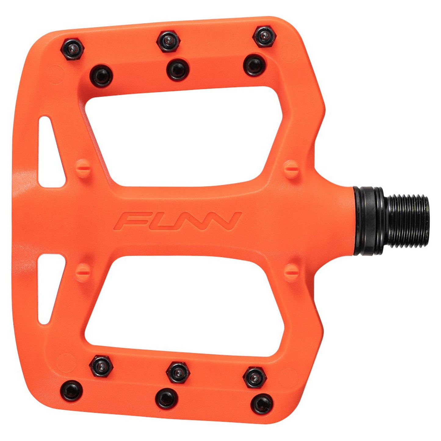 FUNN Taipan S Junior Flat Composite Pedals - S - Orange - Image 1