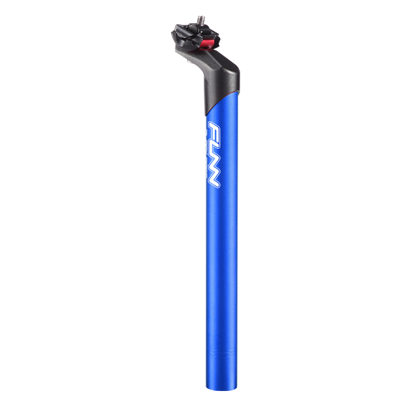 FUNN Block Pass Seat Post - 31.6mm - Blue - 350mm Length - Image 1