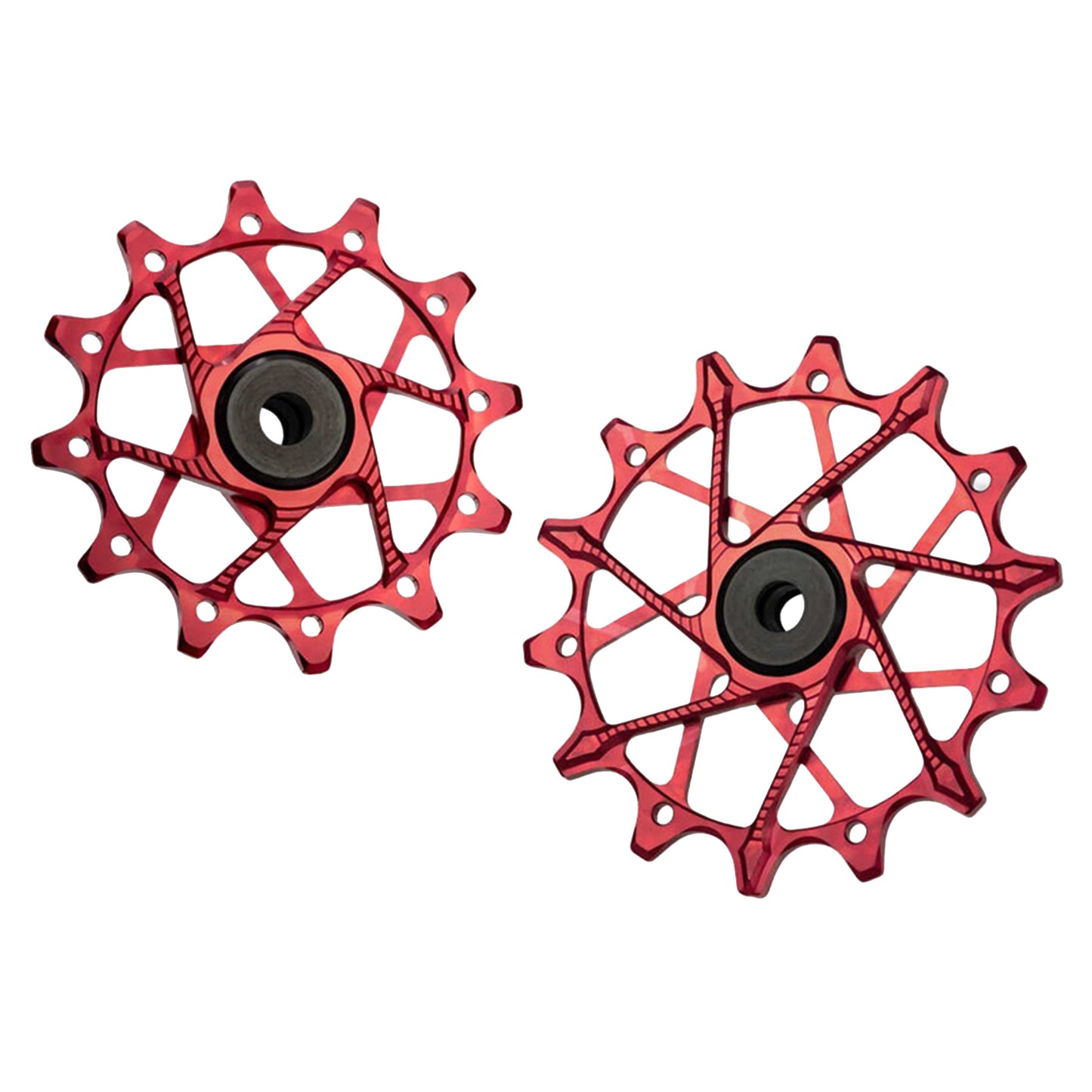 Garbaruk Rear Derailleur Pulleys - Pulley Set - SRAM 11-12 Speed - Red - 12T - 14T - Image 1