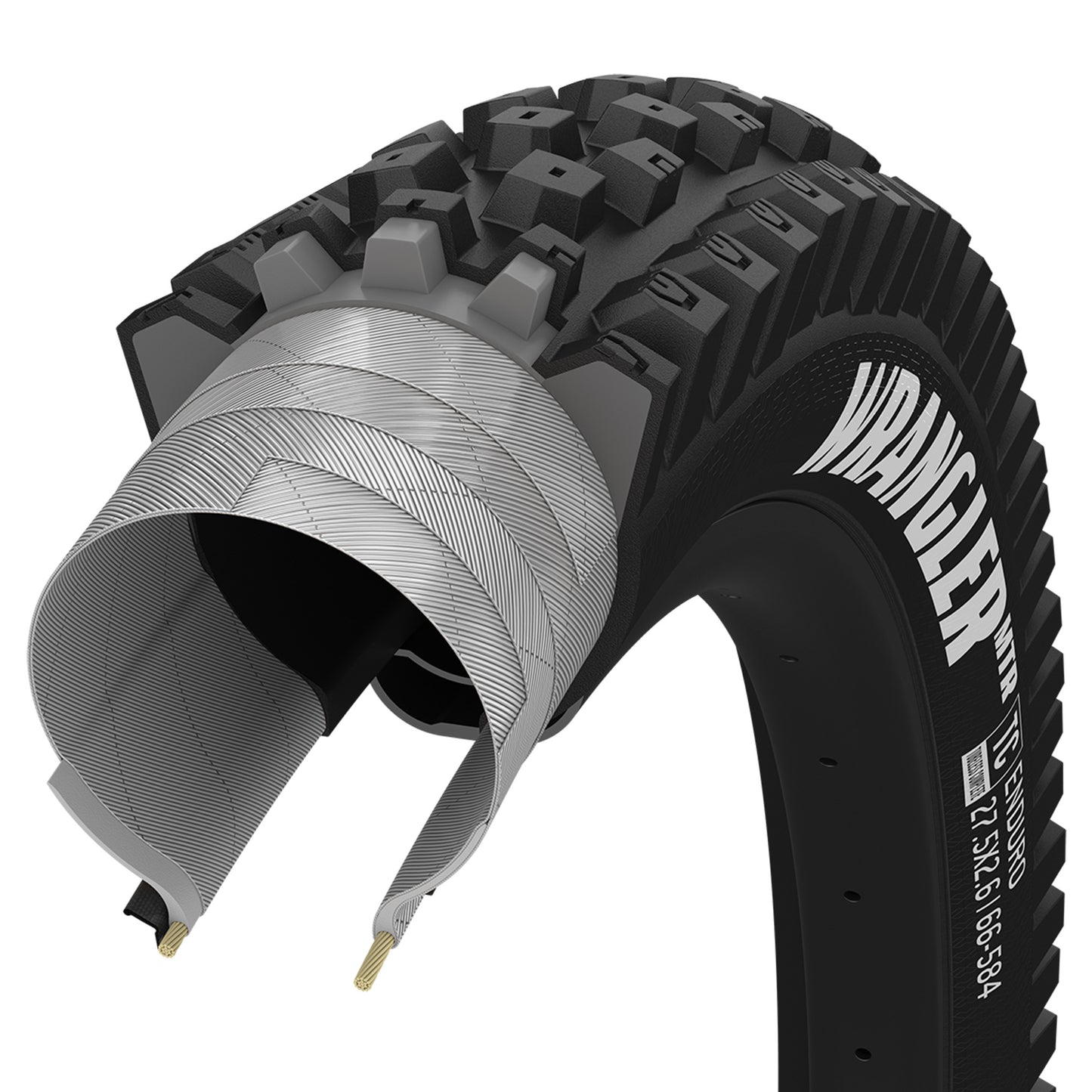 Goodyear Wrangler MTR Tyre - 29 Inch - 2.4 Inch - Yes - Grip3 - Enduro - Soft - Medium Duty Protection - Folding - Black - Image 3