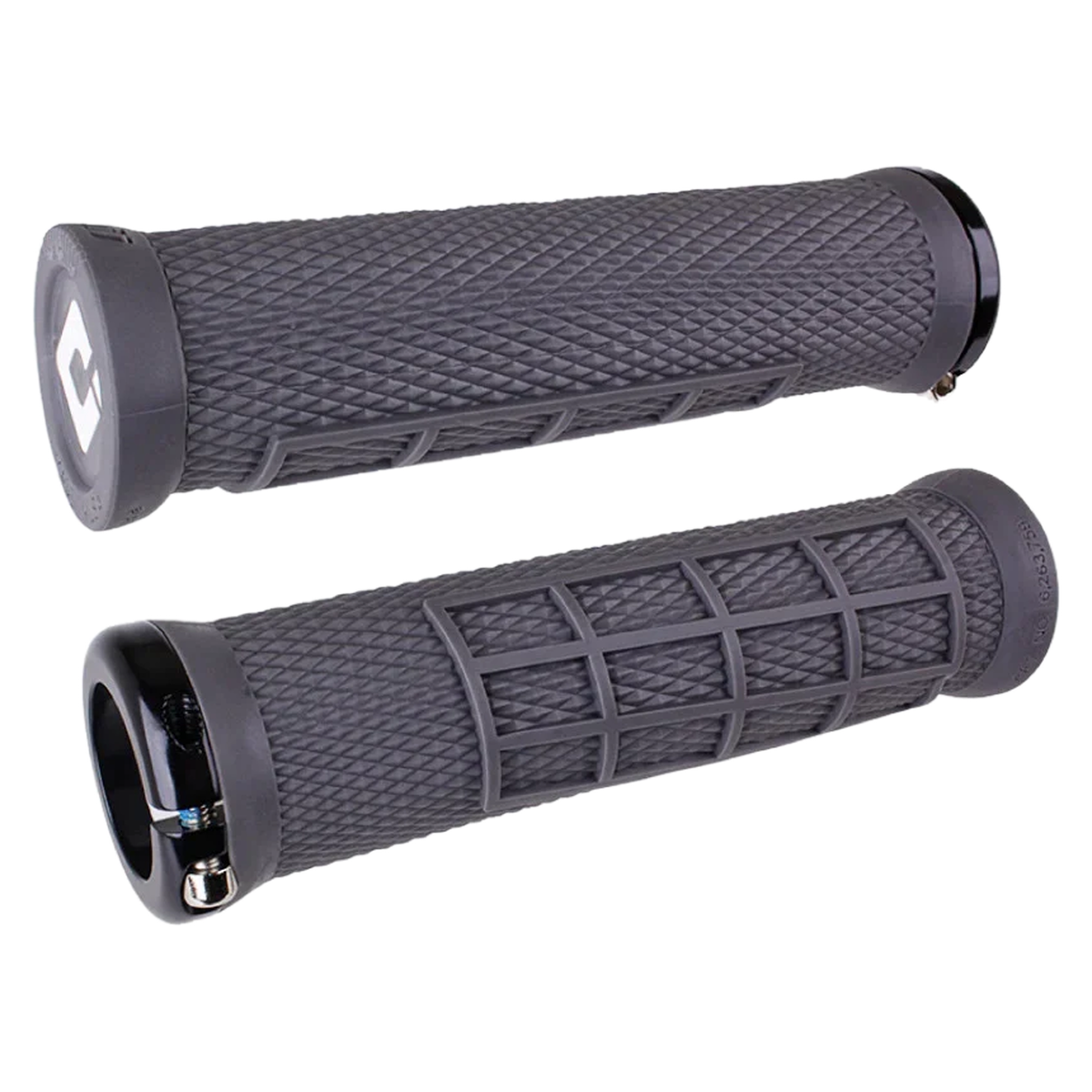 ODI Elite Flow Lock On Grips - Grey With Black Clamps