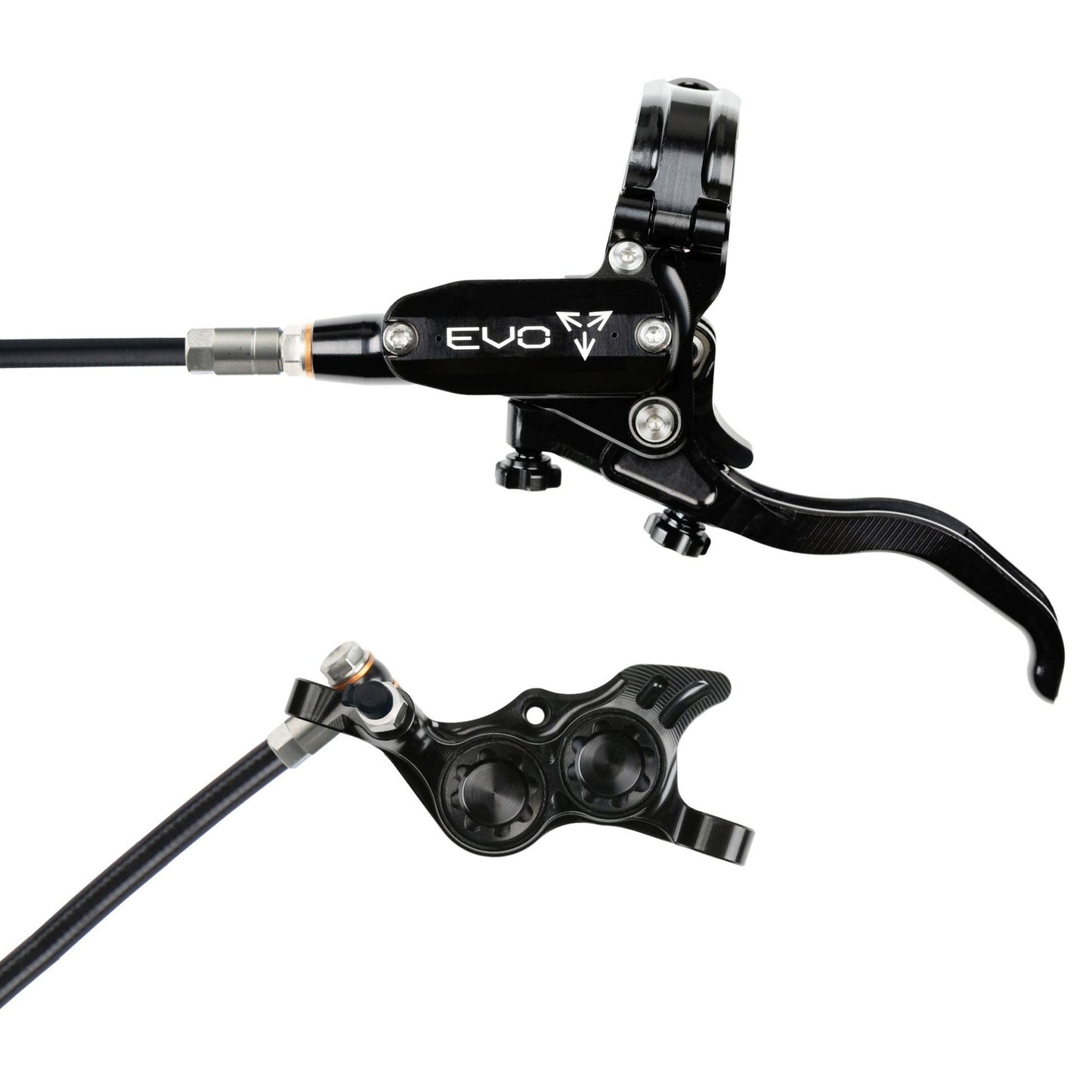 Hope Tech EVO TR4 Disc Brake - Front - Right Lever - 2000mm - Black - Black - Image 1