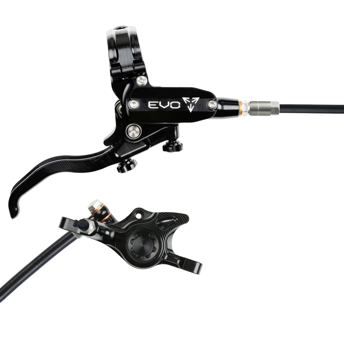 Hope Tech EVO X2 Disc Brake - Rear - Left Lever - 2000mm - Black - Black - Image 1