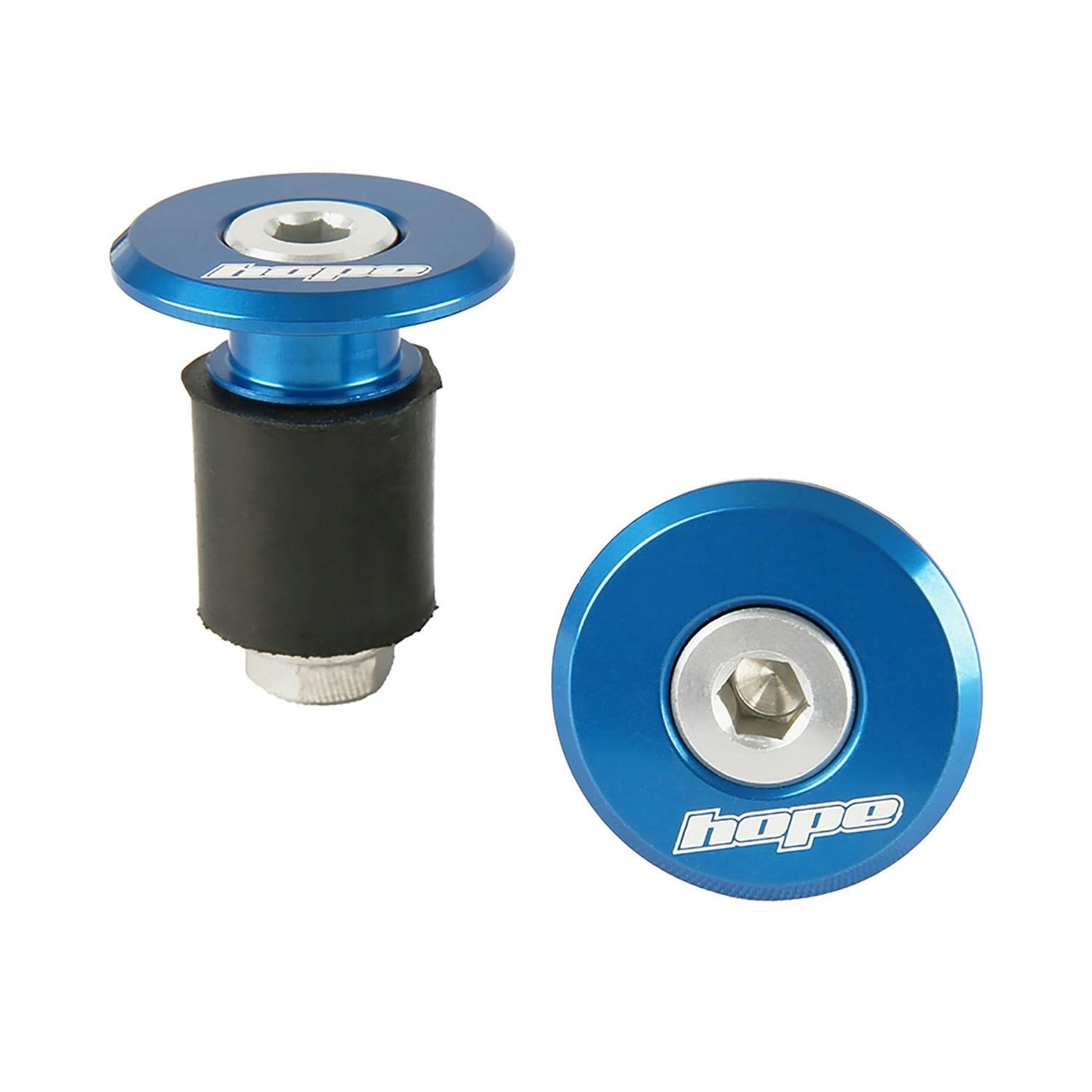 Hope Grip Doctor Bar Plugs - End Plugs - Blue - Image 1