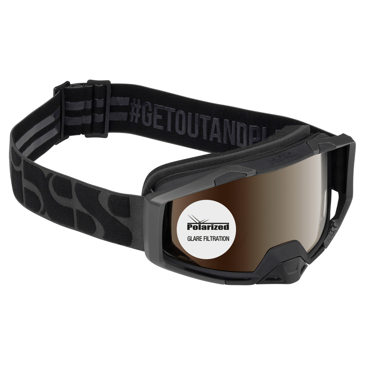 iXS Trigger+ Goggles - One Size Fits Most - Polarized Black Lens - Image 2
