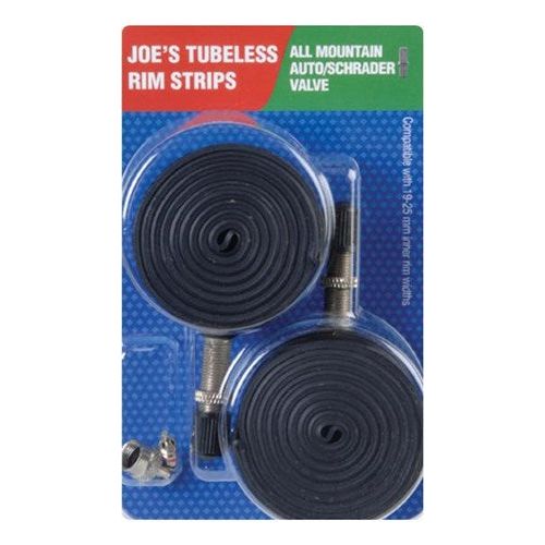 Joe's Rubber Rim Strip 2 Pack - Green - 26-29 Inch 19-25mm Internal - Schrader - Image 1