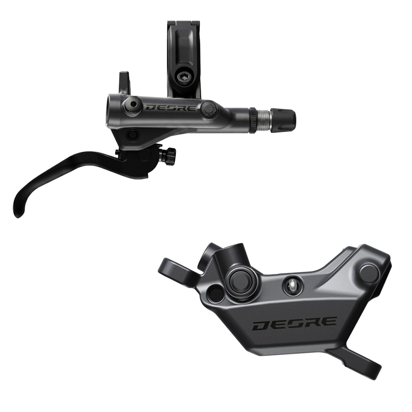 Shimano Deore BR-M6220 Disc Brake With 4 Piston Caliper - Front - Right Lever - 1000mm - Black