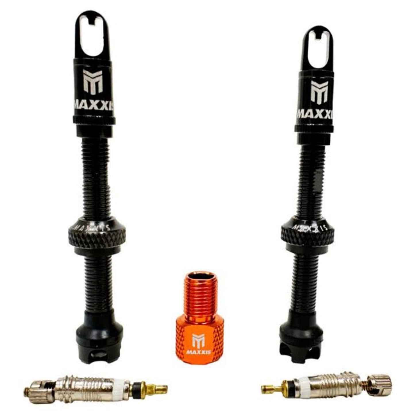 Maxxis Maxxout Tubeless Valves - 50mm Presta - Alloy Tool Caps / Spare Cores / Presta to Schrader - Image 1