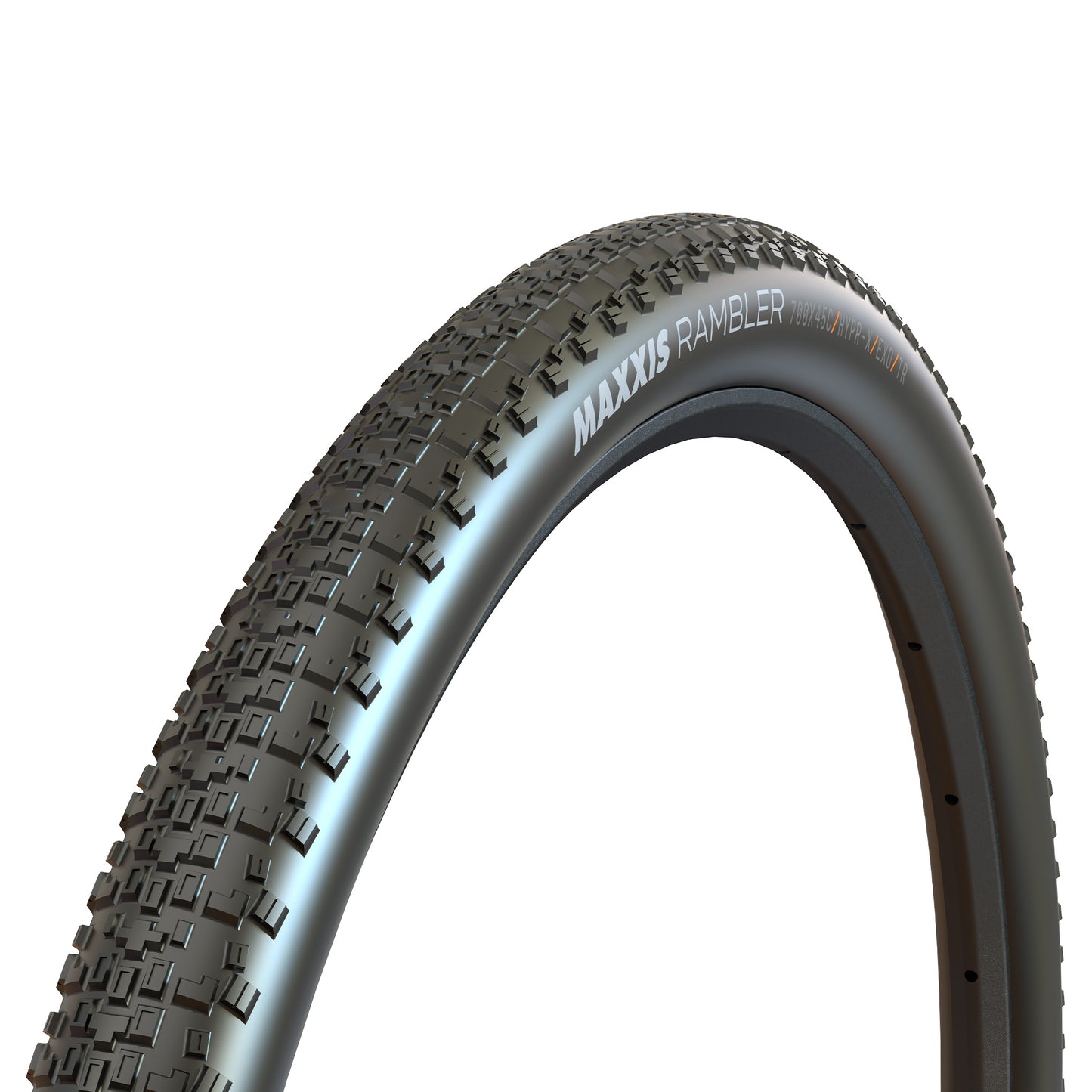 MAXXIS Rambler - 700c - 45c - Yes - Dual Compound - EXO 120TPI - Hypr-x - Medium Duty Protection - Folding - Black - Image 1