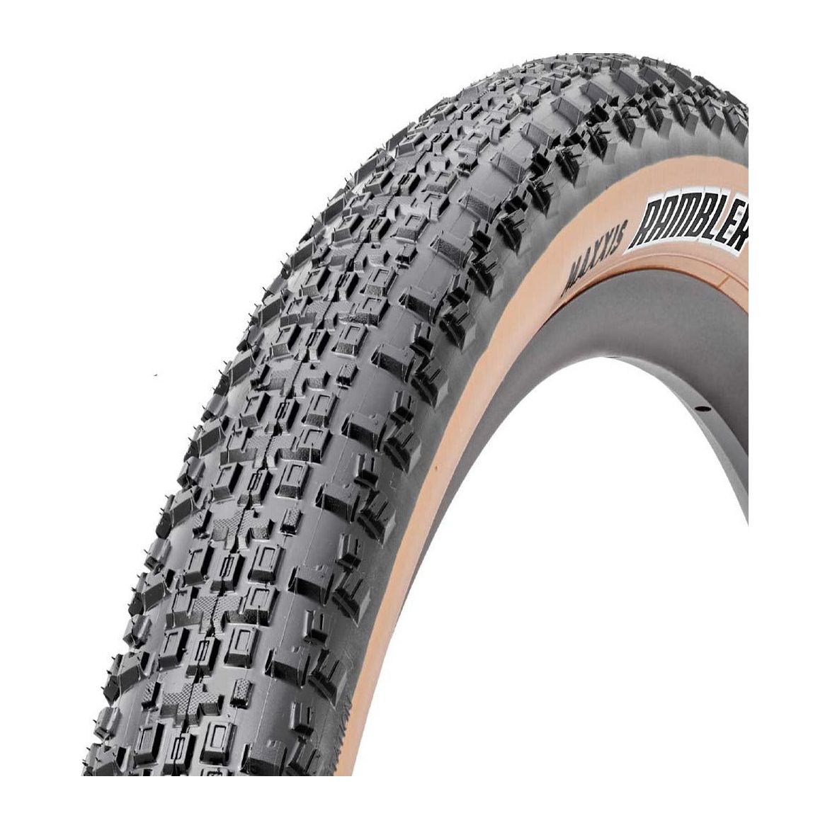 Maxxis Rambler Gravel Tyre - 27.5 Inch - 1.85 Inch - Yes - Dual Compound - EXO - Medium - Light Duty Protection - Folding - Tan - Image 1
