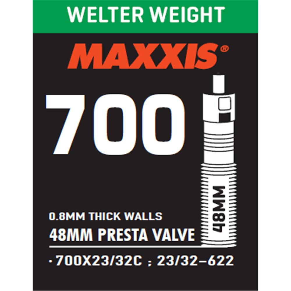 Maxxis Welterweight Tube - 700c - Presta - 23-32c - 48mm - Image 1
