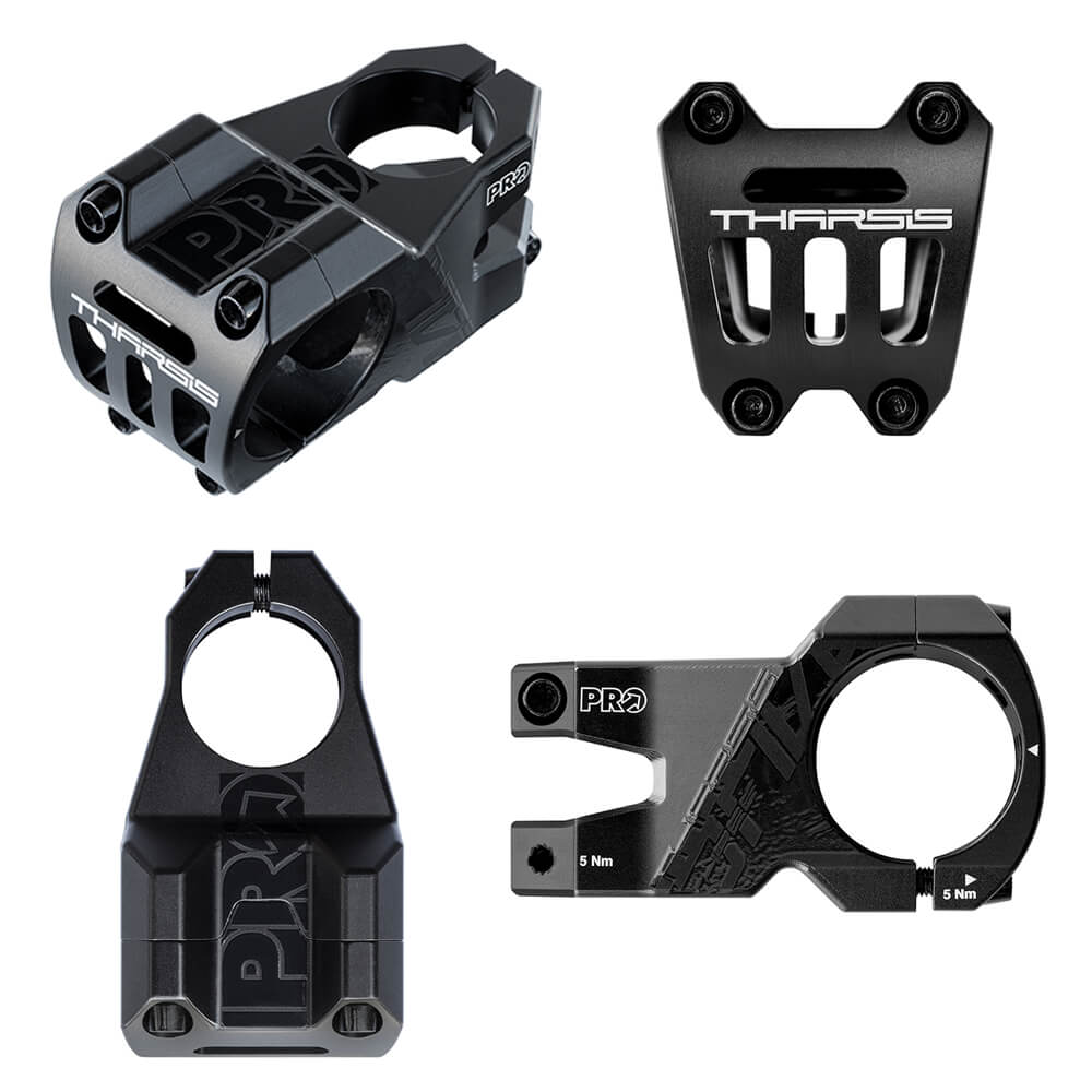 PRO Tharsis 3Five Stem - 1 1/8th Inch Steerer - 35mm - 45mm - 0 Degree - Black
