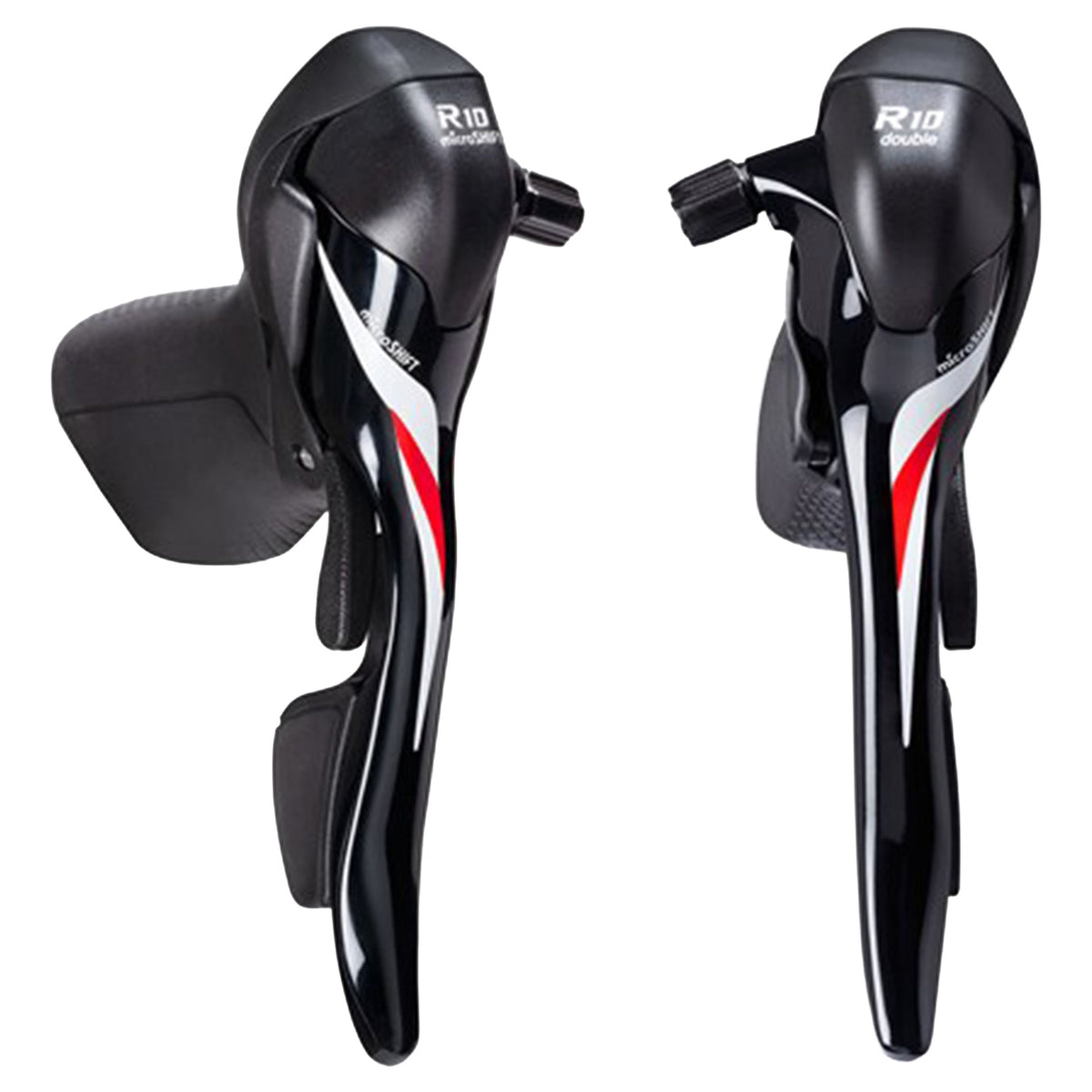 Microshift R10 SB-R402K 2x10 Speed Pair Drop Bar Shifter - Image 1