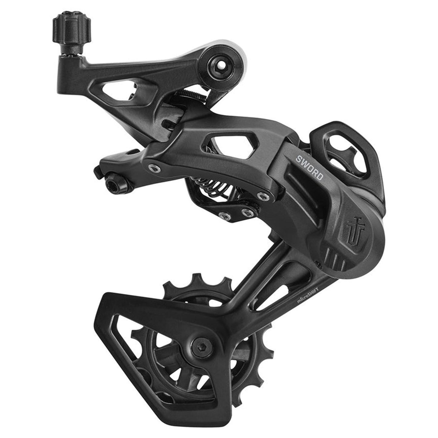 Microshift Sword Black Gravel 1x9 Rear Derailleur - Rear Derailleur - 9 Speed - Black - Medium - Image 1