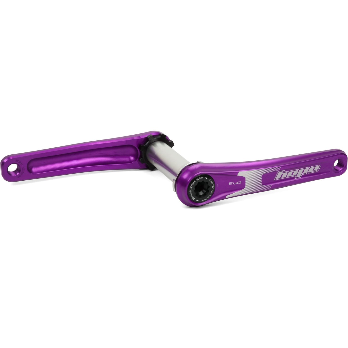 Hope EVO Crank Arms - 68-73mm and BB86-92 - 30mm - Hope Direct Mount - 175mm - Purple