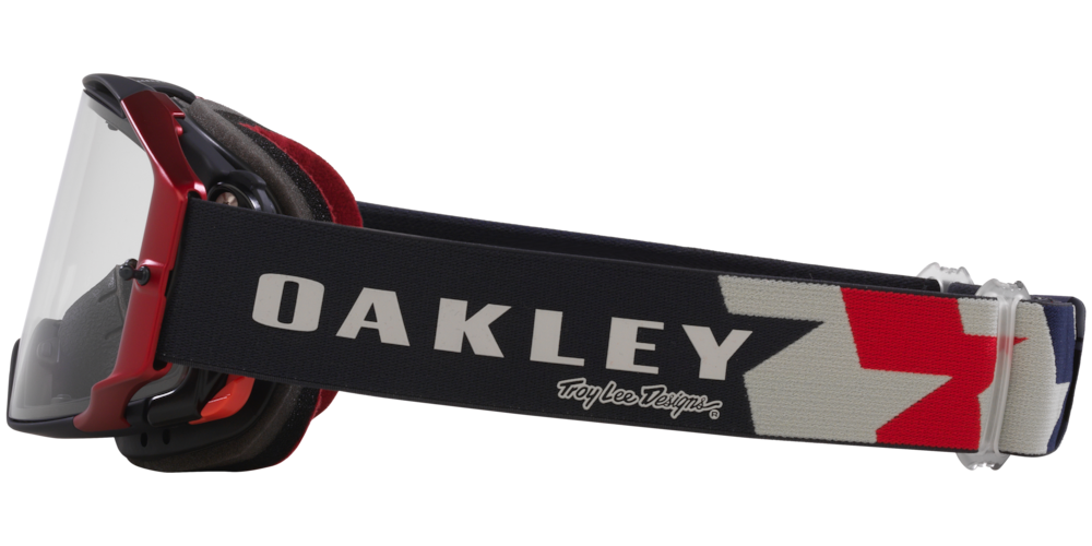 Oakley X TLD Airbrake MTB Goggles - One Size Fits Most - RWB Stars - Clear - Image 4