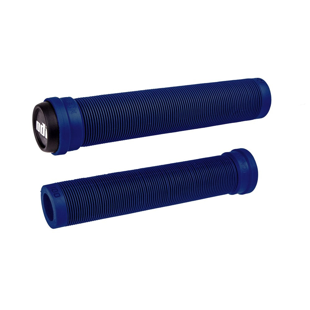 ODI BMX Longneck SLX Flangeless Grips - Navy Blue - Slide On Grips - Image 1