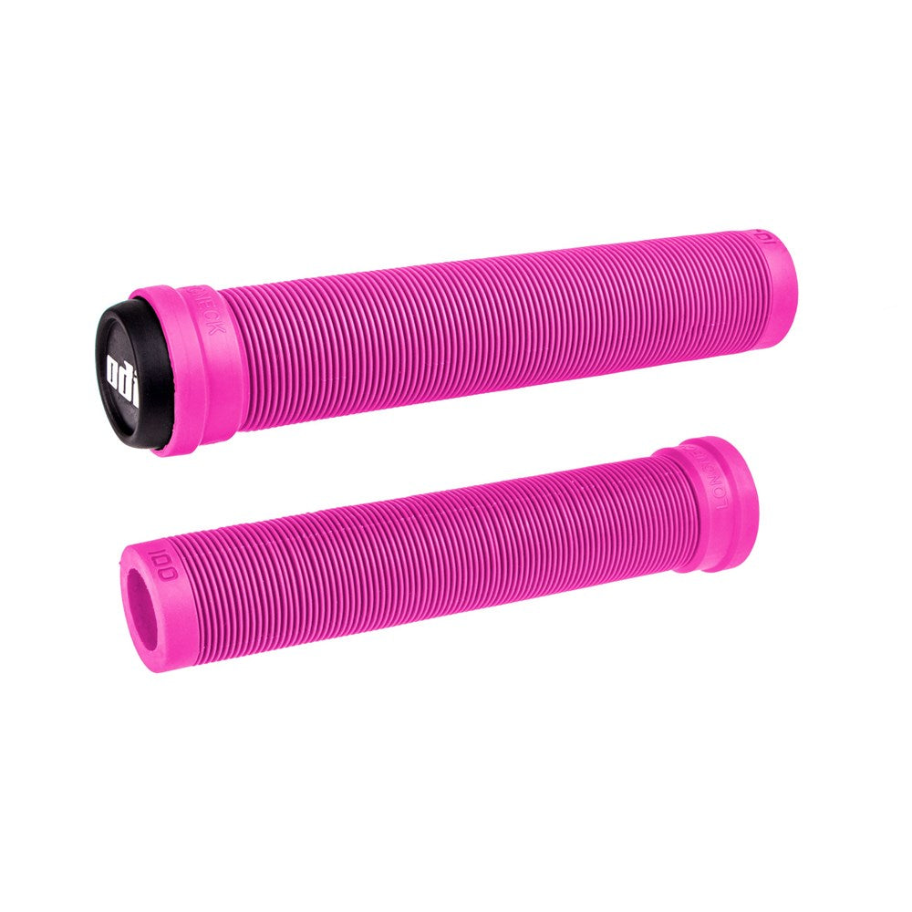 ODI BMX Longneck SLX Flangeless Grips - Pink - Slide On Grips - Image 1