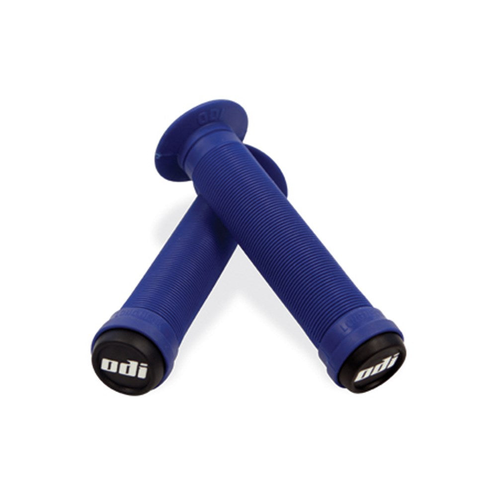 ODI BMX Longneck ST Grips - Bright Blue - Slide On Grips - Image 1