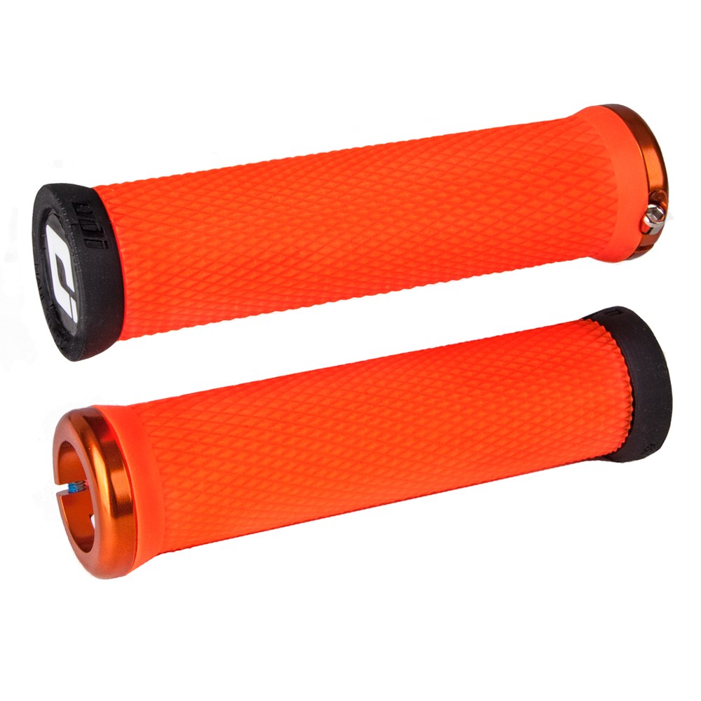 ODI Elite Motion V2.1 Lock On Grips - Orange - Orange - Single Lock On Grips - Image 1