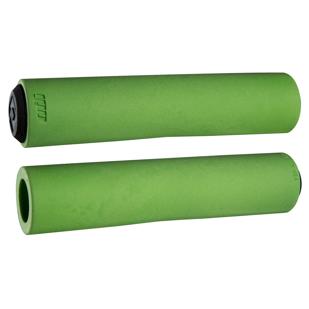 ODI F-1 Float Foam Grips - Green - Slide On Grips - Image 1