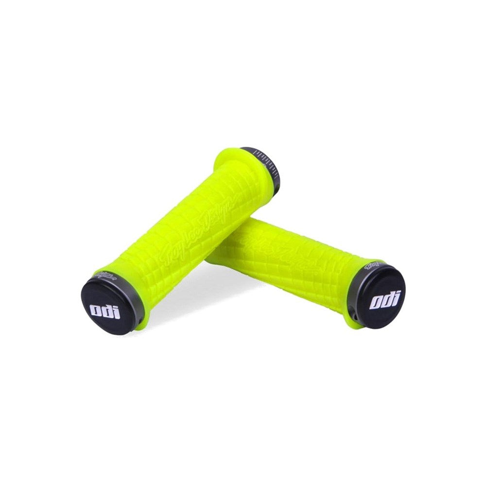 ODI TLD Bonus Pack Lock On Grips - Yellow With Grey Clamps - Dual Lock On Grips - Image 1