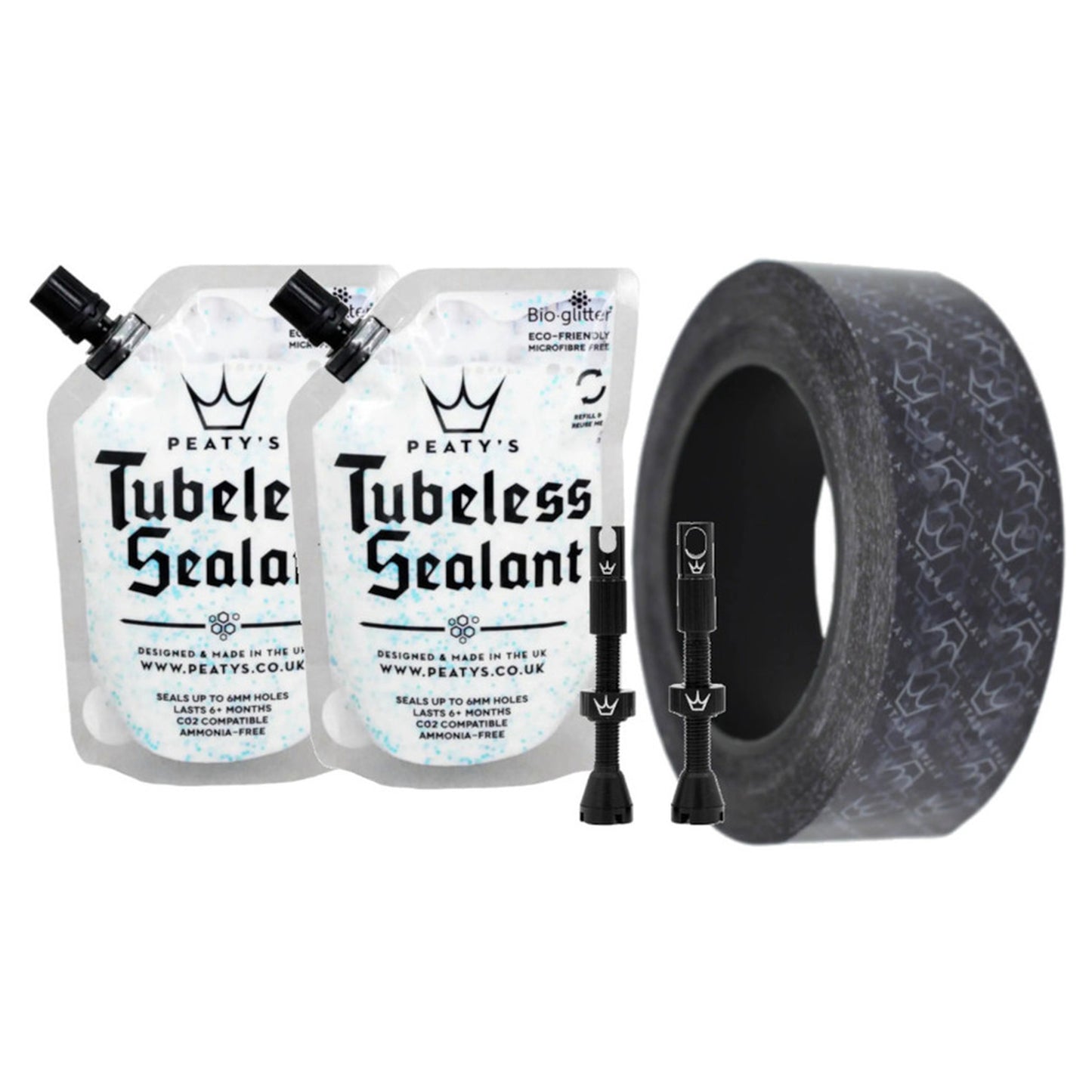Peaty's Holeshot Tubeless Conversion Kit - Black - 32mm - Enduro / DH - Image 1