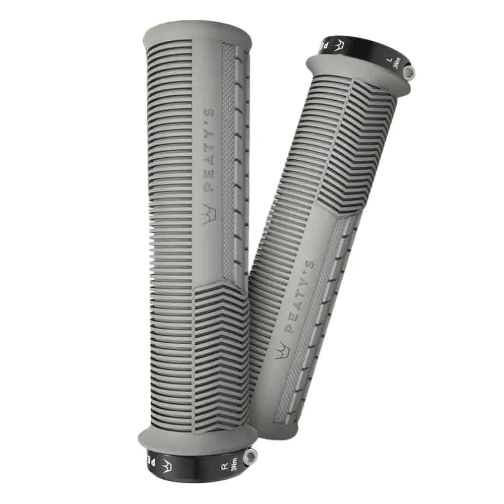 Peaty's Monarch Thick Mushroom Grip - Slate - Single Lock On Grips