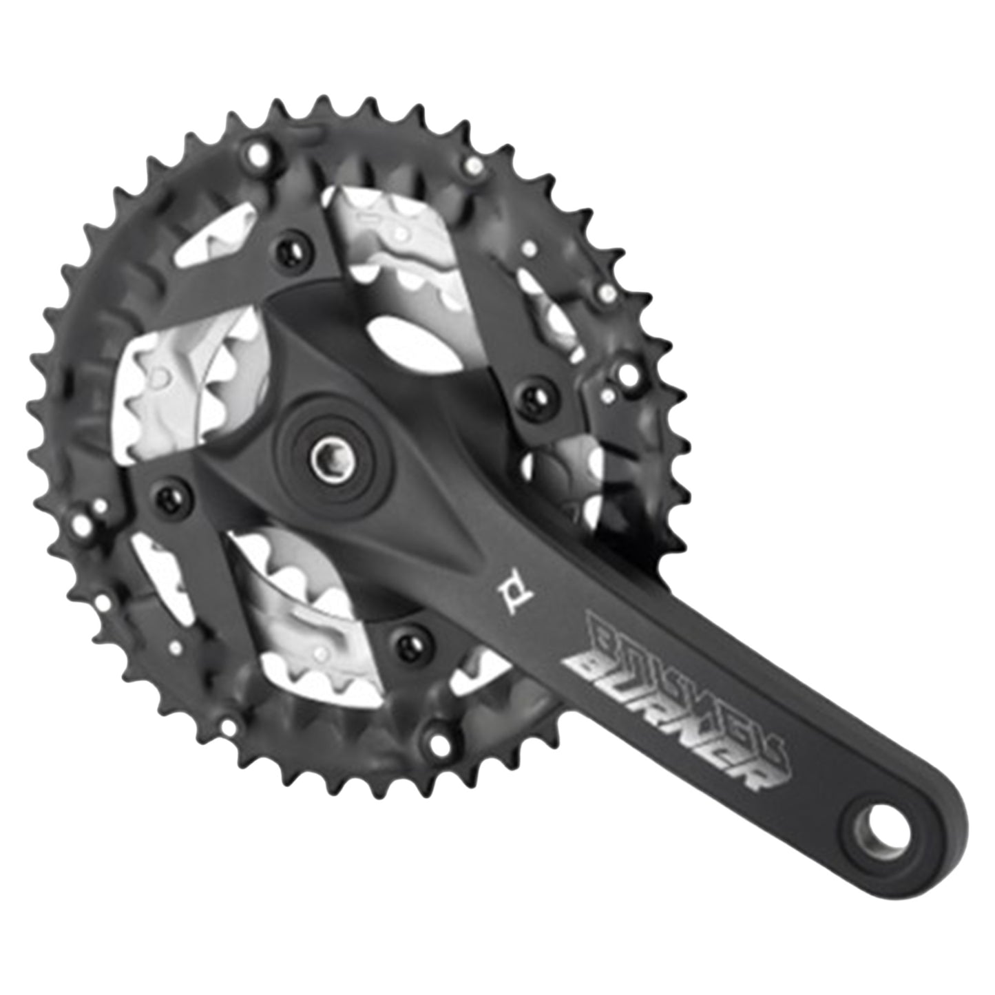 Prowheel Burner 401 MTB Crankset - BSA 68-73mm - 113mm - Four Bolt - 104 BCD - 175mm - Black - 44-32-22T - Image 1