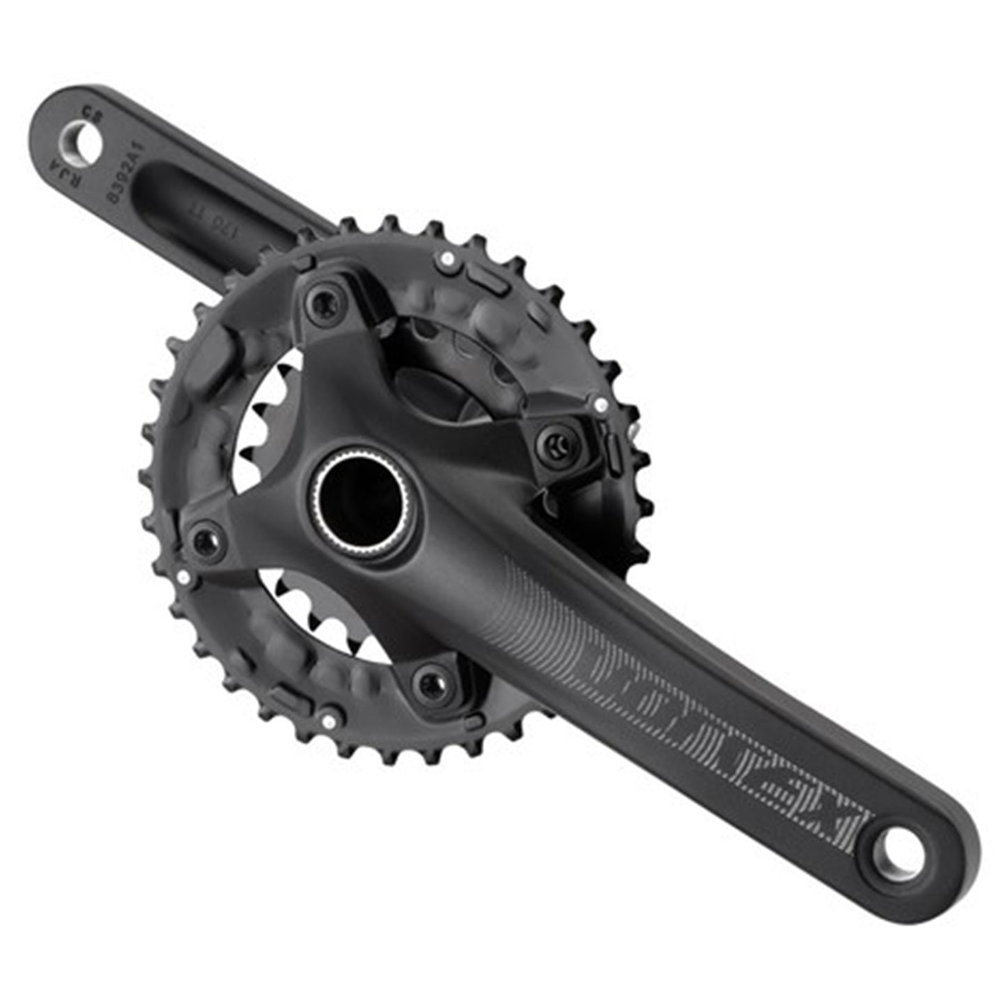 Prowheel Vortex-501 MTB Crankset - 68-73mm and BB86-92 - 24mm - Four Bolt - 104 BCD - 175mm - Black - 38-24T - Image 1