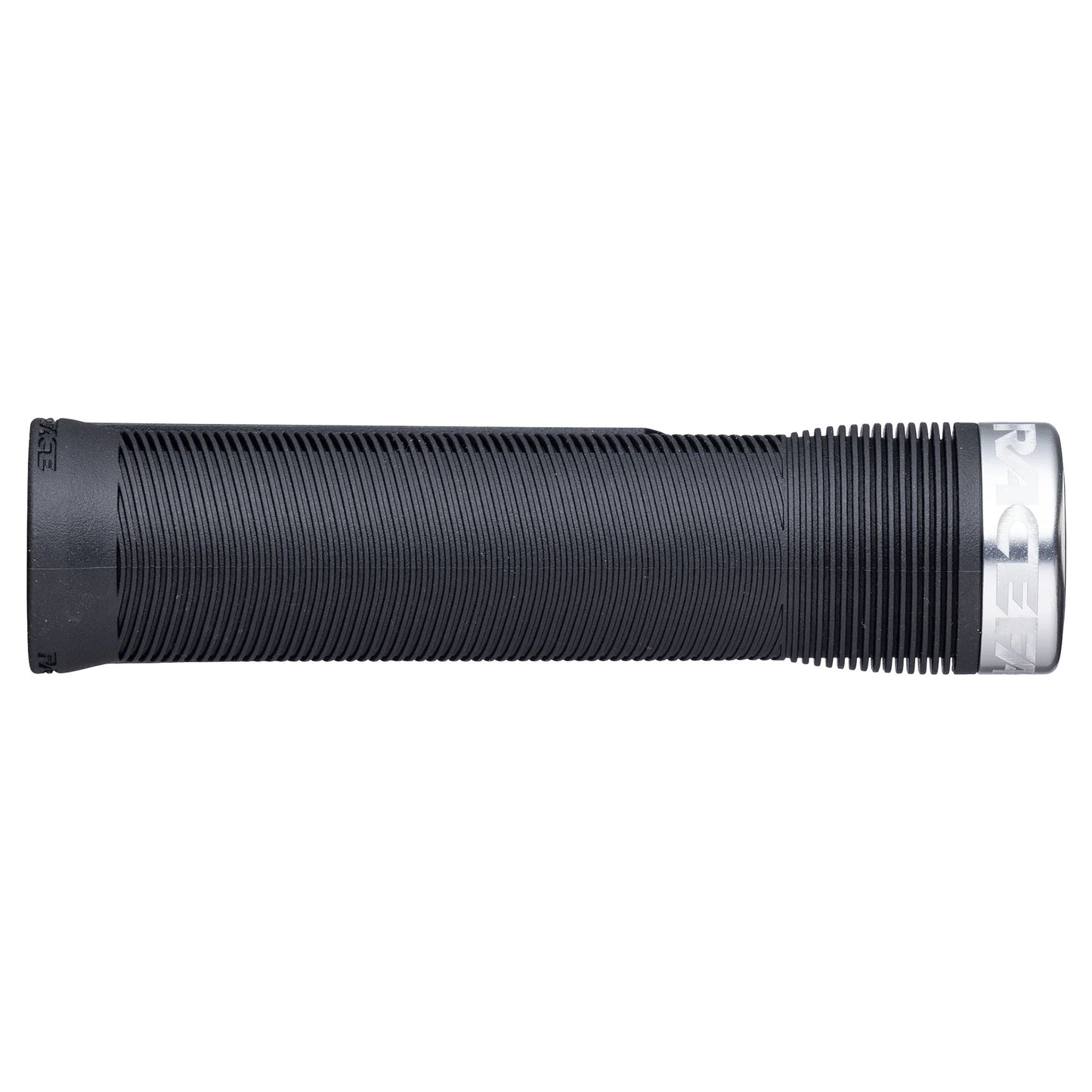 Race Face Chester Lock On Grips - Black With Silver Clamps - Single Lock On Grips - 31mm - Image 1