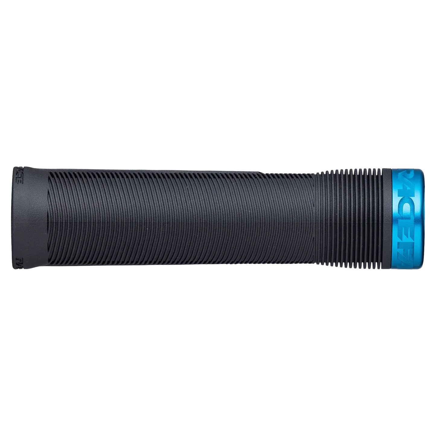 Race Face Chester Lock On Grips - Black With Turquoise Clamps - Single Lock On Grips - 31mm - Image 1