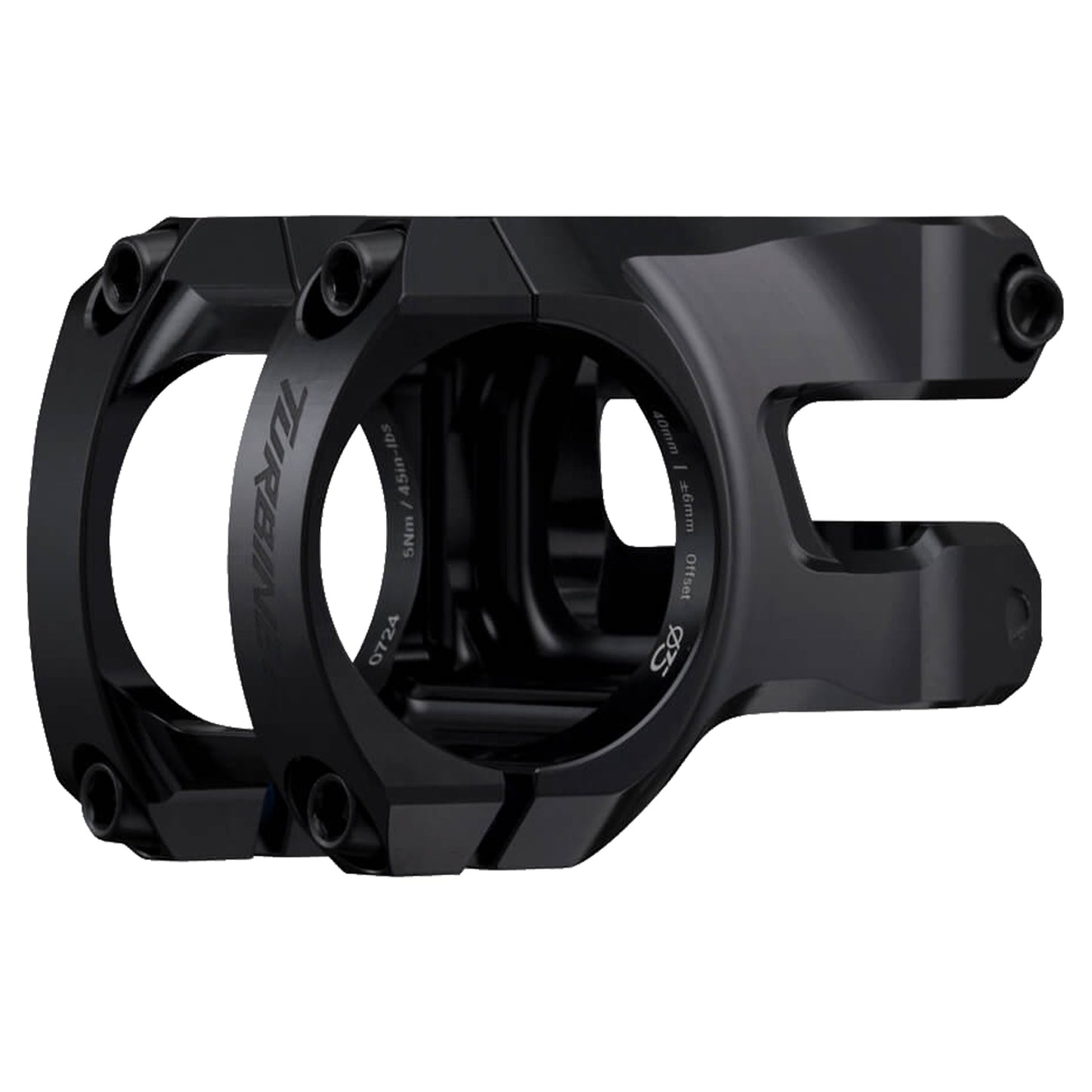 Race Face Turbine SL Stem - 1 1/8th Inch Steerer - 35mm - 50mm - 0 Degree - Black - Image 1