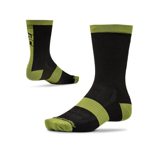 Ride Concepts Mullet Socks - XL - Black - Olive - Image 1