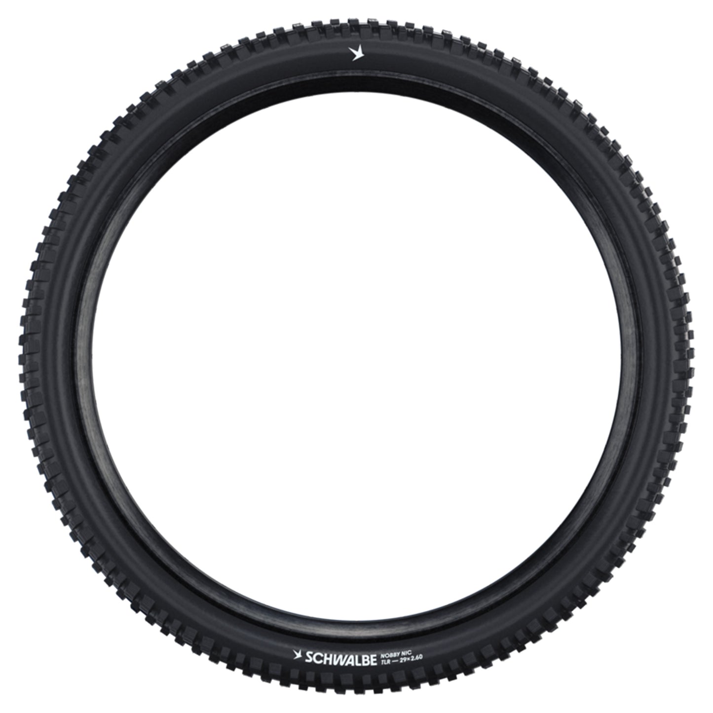 Schwalbe Nobby Nic Tyre - 27.5 Inch - 2.25 Inch - Yes - HS602 - ADDIX Green - Standard - Medium - Medium Duty Protection - Folding - Black - Image 2