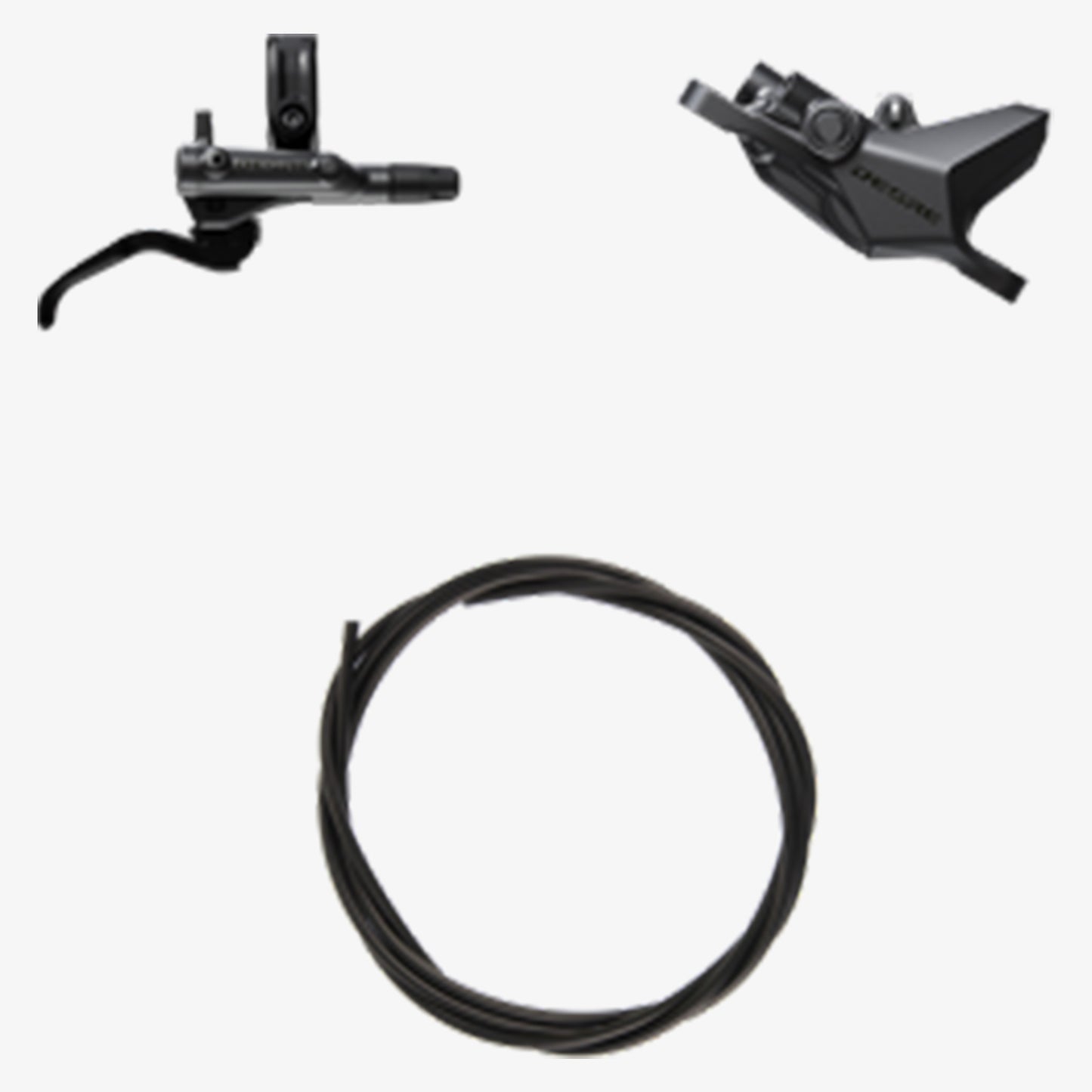 Shimano Deore BR-M6200 Disc Brake With 2 Piston Caliper - Front - Right Lever - 1000mm - Black - Image 1