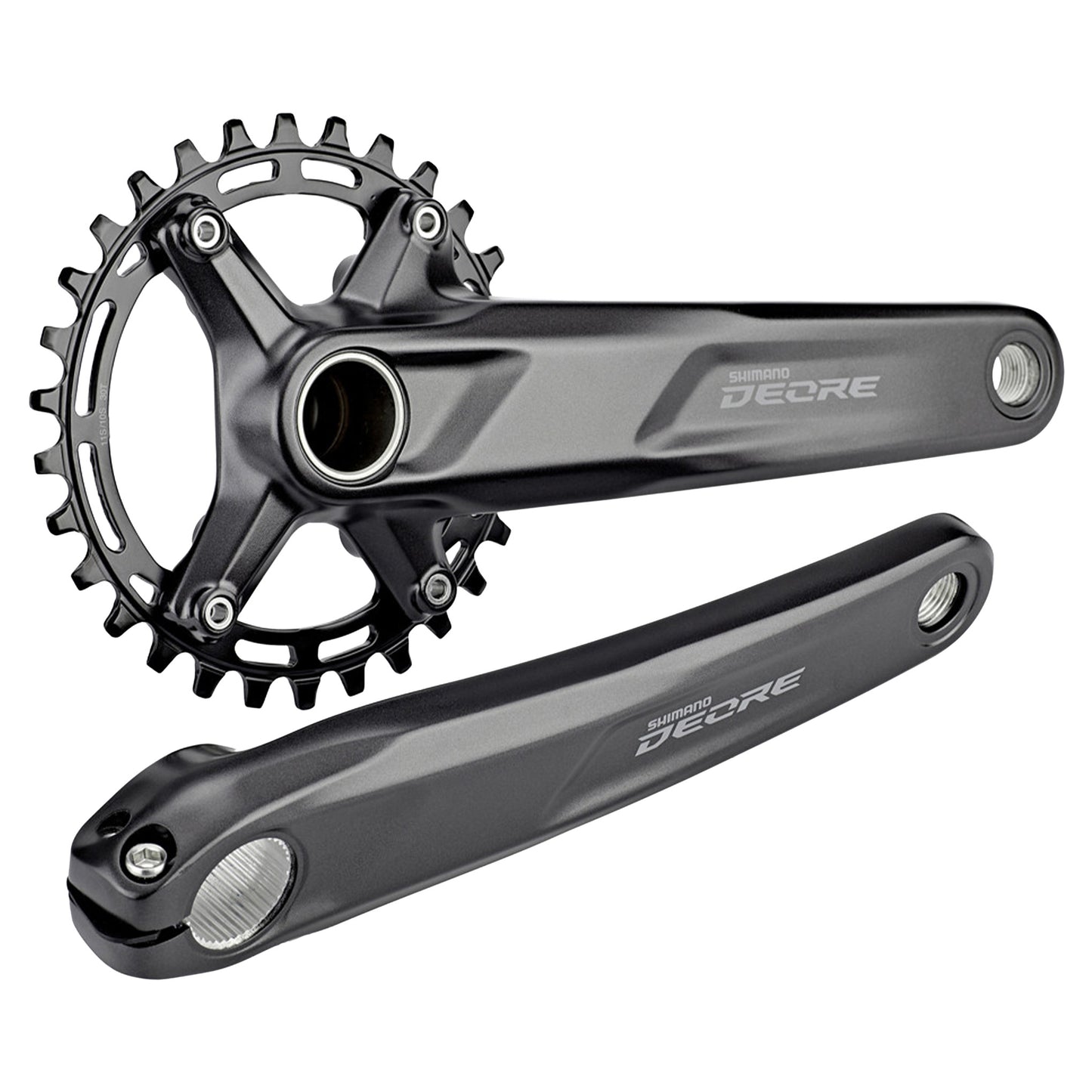 Shimano Deore FC-M5100 Crankset - 68-73mm and BB86-92 - 24mm - Shimano Direct Mount - 175mm - Black - 32T - Image 2