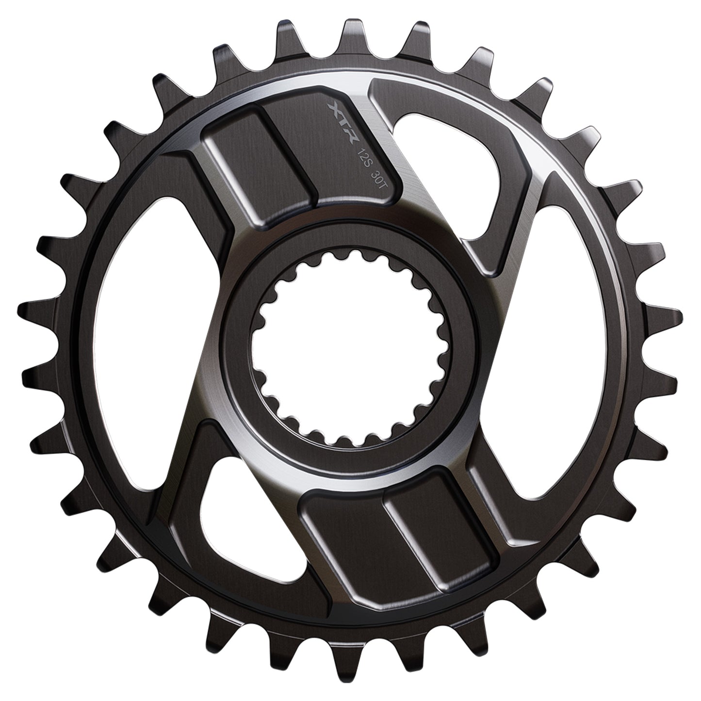 Shimano SM-CRM96 XTR Chainring - Direct Mount - Shimano - 55mm - Round - 30T - 12-speed - Aluminium - Image 1