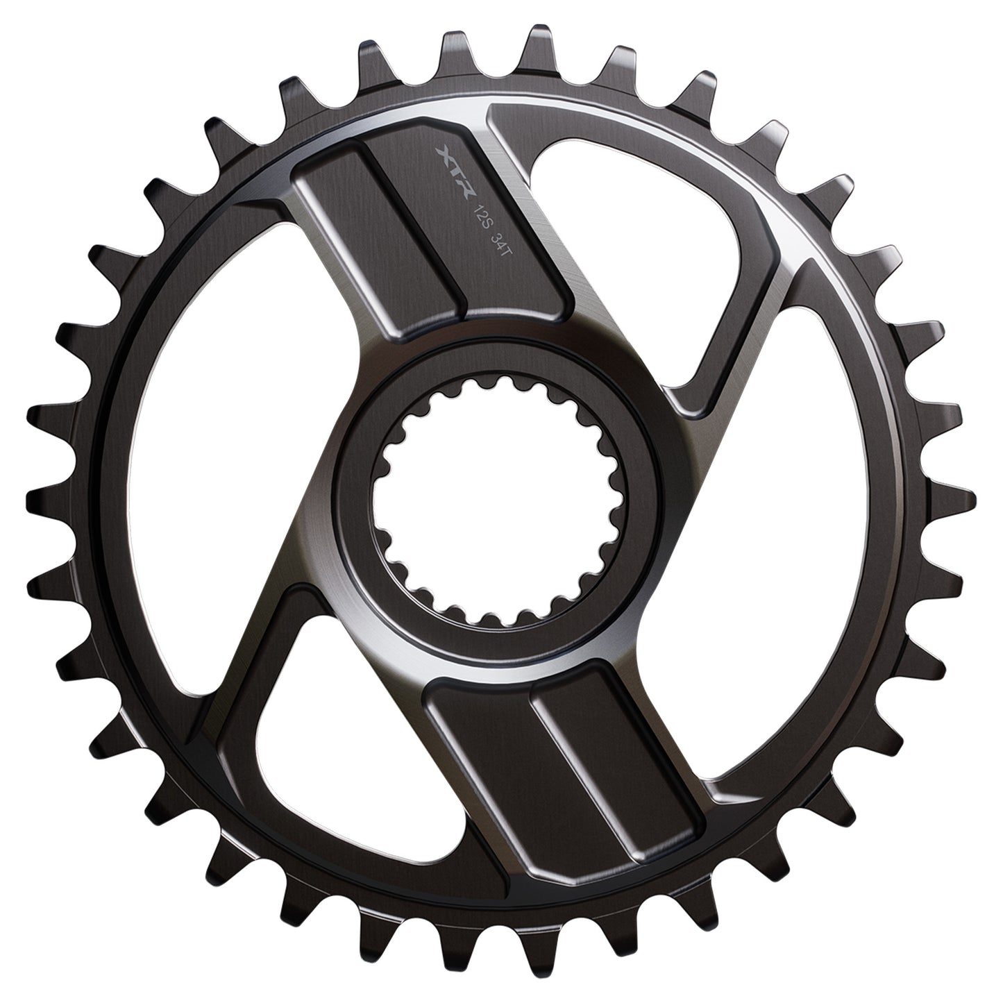 Shimano SM-CRM96 XTR Chainring - Direct Mount - Shimano - 55mm - Round - 34T - 12-speed - Aluminium - Image 1