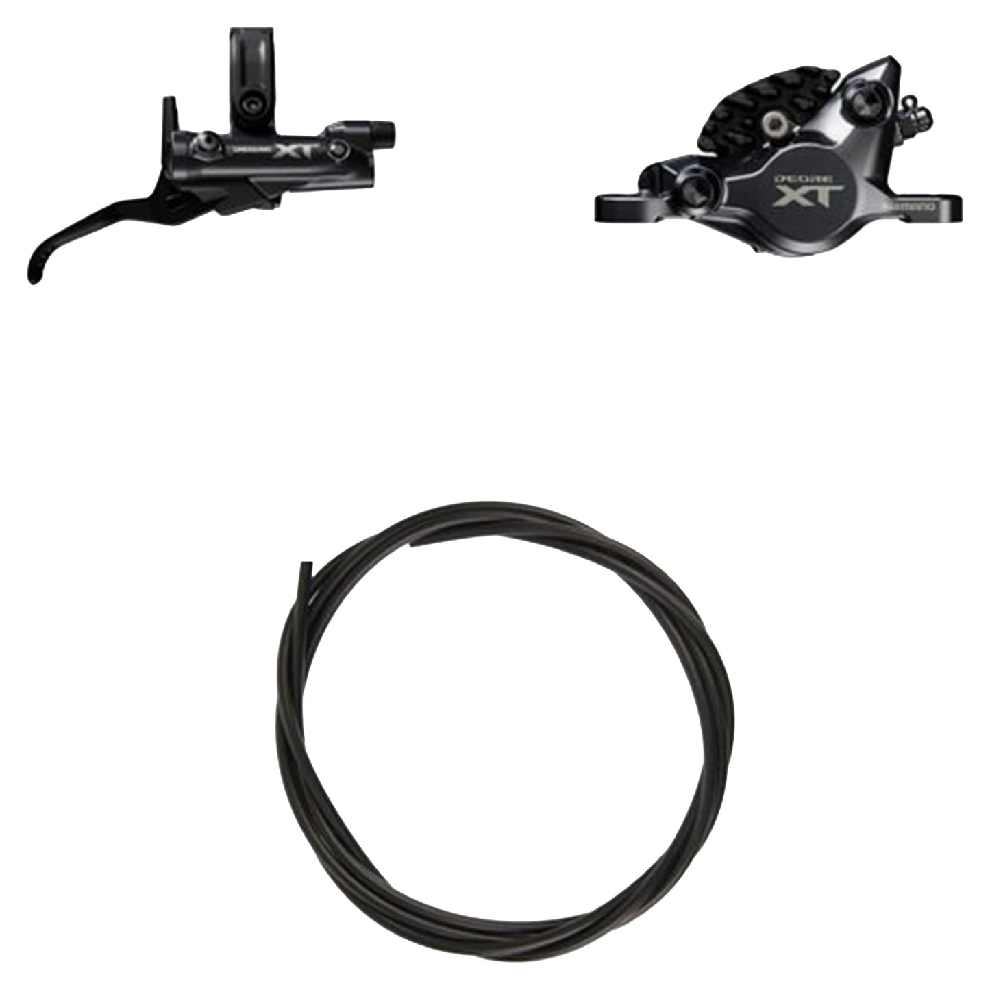 Shimano XT BR-M8200 Race Disc Brake - Front - Right Lever - 1000mm - Black - w/o Fin - Image 1