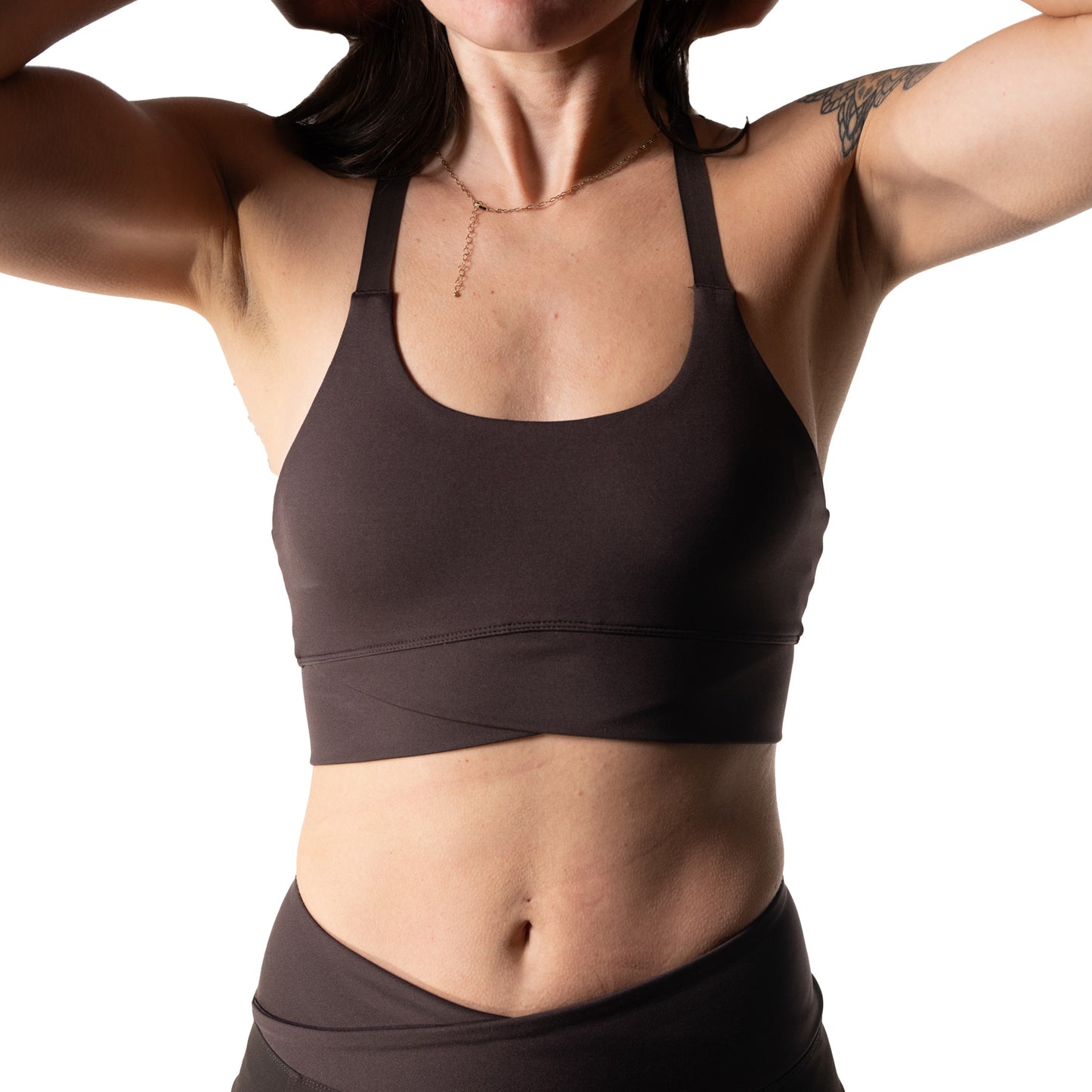 Signature Juna Sports Bra - XS - Chocolate Torte - Image 4