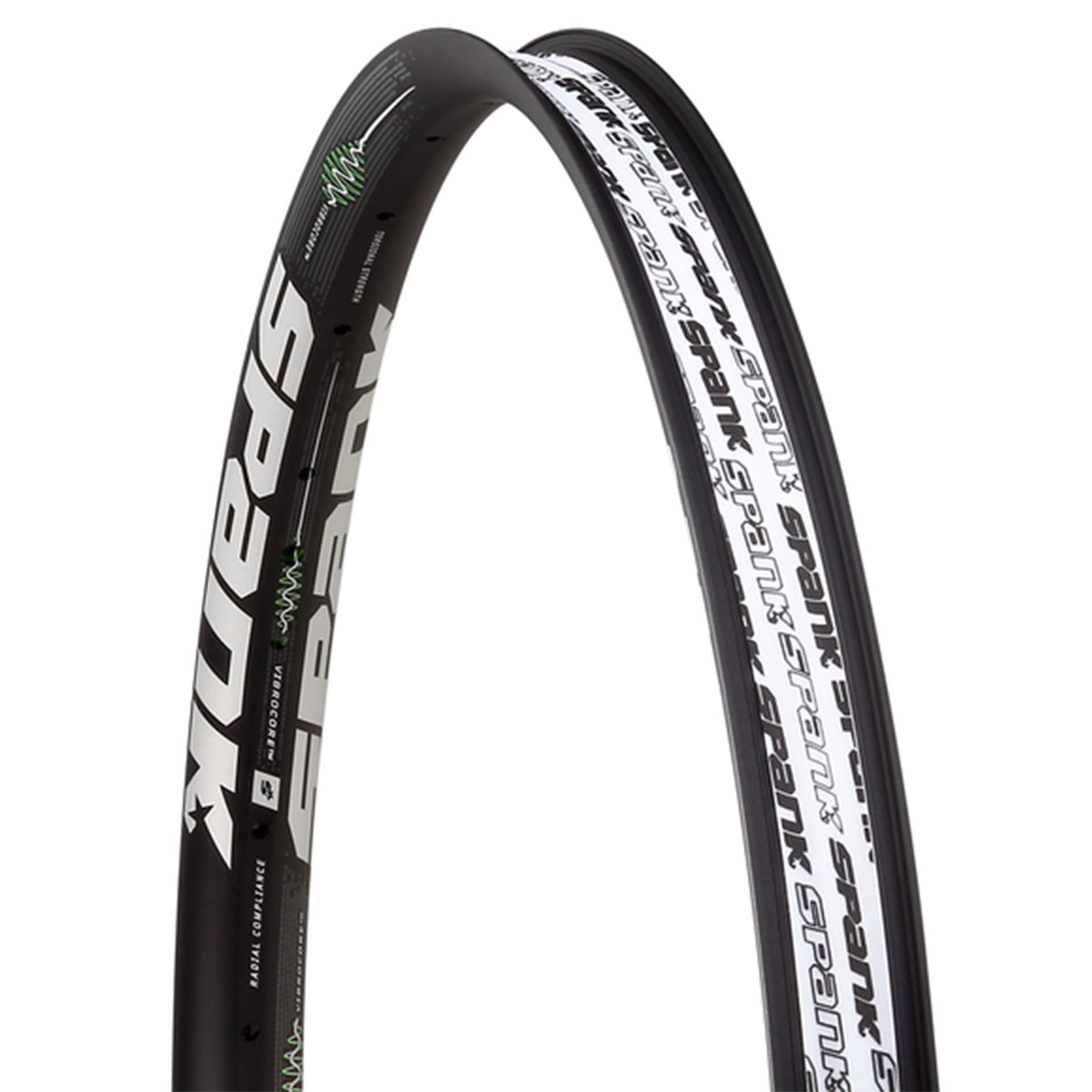 Spank 350 Vibrocore Rim - 29 Inch - 28 Hole - 30mm - Aluminium - Black - Image 1