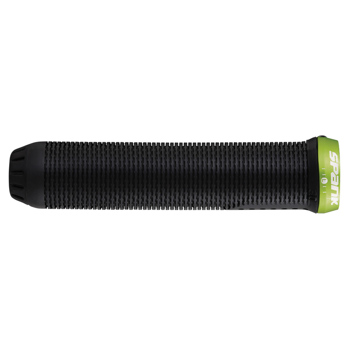 Spank Spike Lock-On Grips - Black / Green - Single Lock On Grips - 30mm - Image 1