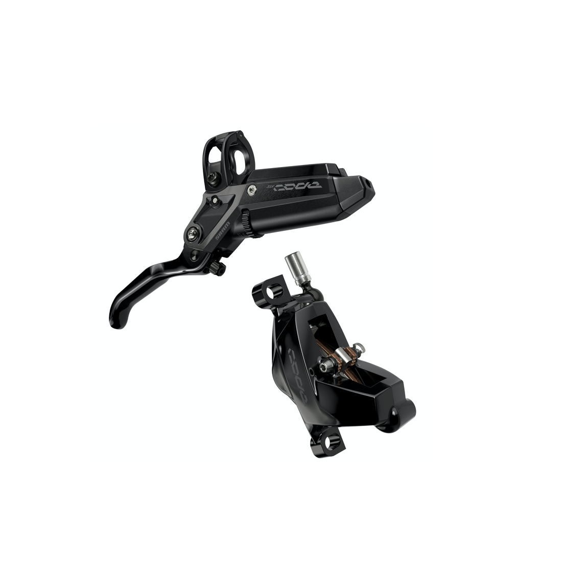 SRAM Code Silver Stealth Disc Brake - Rear - Left Lever - 2000mm - Black Anodised